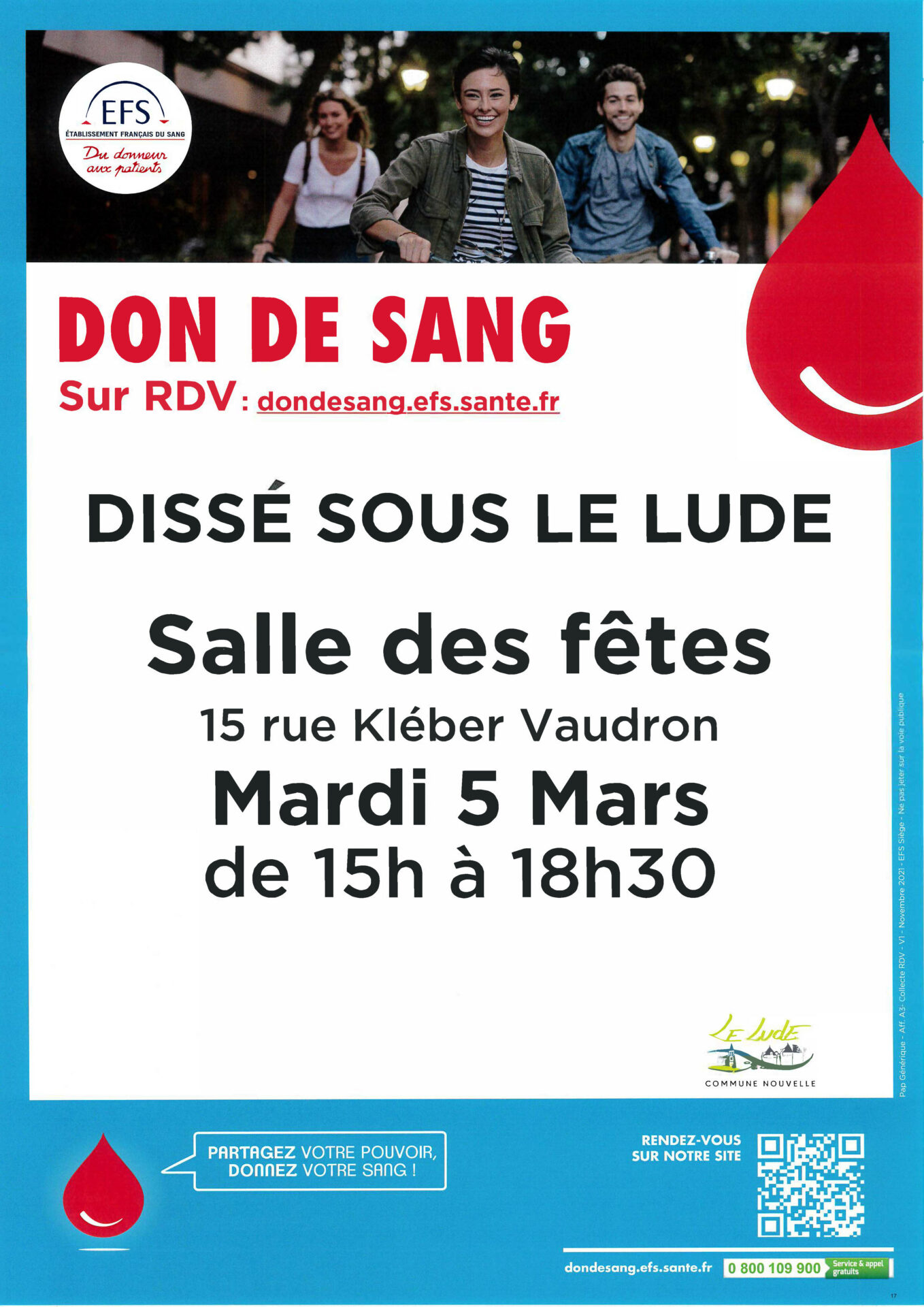 You are currently viewing Don du sang à Dissé : Mardi 5 Mars